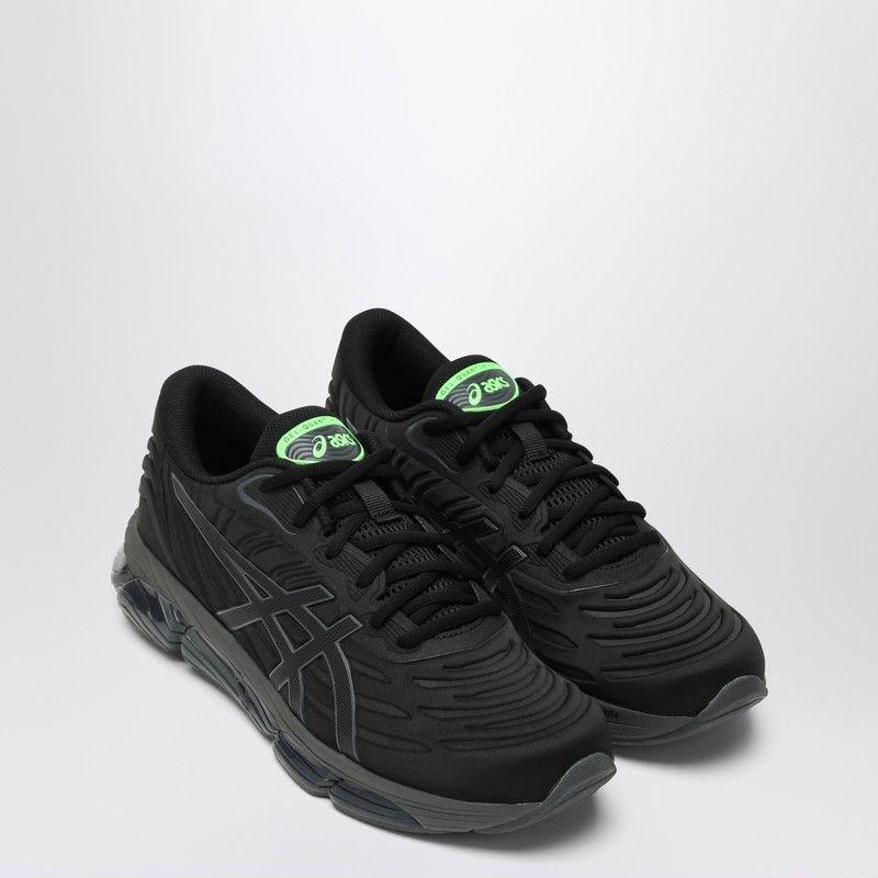 ASICS跑步鞋男缓震舒适耐磨稳定黑色荧光绿点缀轻便透气户外公路