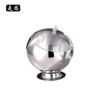 是尚 不锈钢调料碗斜口 带盖 不锈钢色(18cm) SSC13/个