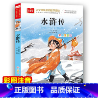 水浒传 [正版]水浒传 四大名著之一小学语文经典彩图注音版 低年级读物一二年级课外书小学生课外阅读书籍带拼音儿童文学寒暑