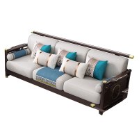质凡 新中式现代简约三人位沙发1990*800*820