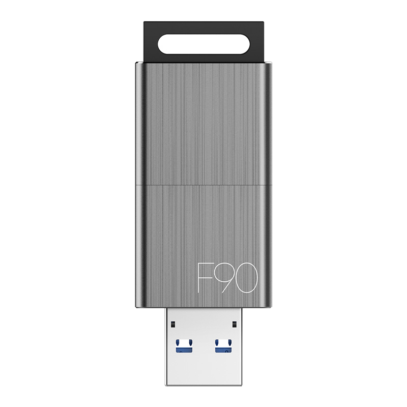 忆捷(Eaget) F90 USB3.0高速金属推拉式车载商务优盘 防尘 防水 防震 64GB
