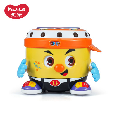 汇乐玩具（HUILETOYS）DJ阿古788儿童电动声光手拍鼓/音乐唱歌跳舞机器人玩具塑料/彩色
