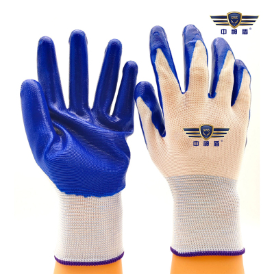 中神盾 丁腈手套 防滑耐油耐磨涂层手套SWS-PPEG-725 一双