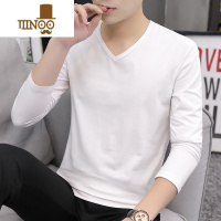 YANXU奥戴尔棉男士polo衫长袖t恤简约商务翻领t纯色体恤青年