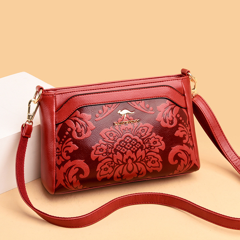 包包女包新款2026斜挎单肩包中国风女士妈妈包小方包欧美