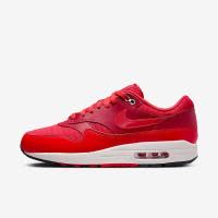 Nike耐克 Air Max 1 男鞋经典跑步鞋舒适透气时尚潮流红白低帮鞋