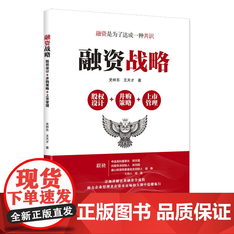 融资战略:股权设计+并购策略+ 上市管理