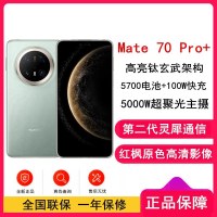 [全新]华为Mate70 Pro+ 飞天青 16GB+512GB 鸿蒙NEXT先锋版 100W快充 120Hz二代昆仑玻璃屏 支持卫星通话 防尘防水全网通手机