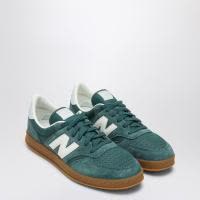 New Balance复古低帮皮革跑鞋男款拼接撞色橡胶底运动鞋