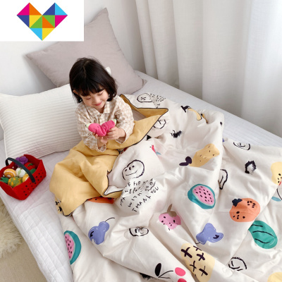 儿童春秋薄被子冬被幼儿园夏被空调被夏凉被儿童被单人宿舍被子御蓝锦