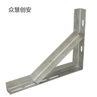 众慧创安 加宽镀锌角铁支架 货架三角架 固定支架 40*90cm 个