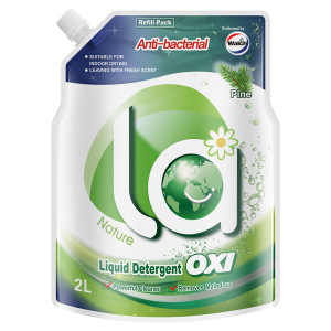 威露士有氧洗衣液松木香机洗手洗除菌持久留香家用清洗液 2kg袋装(4斤)