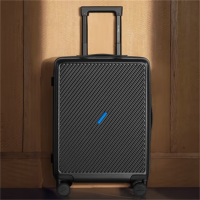 爱华仕OIWAS 磨砂斜杠行李箱 大容量旅行登机箱男女密码拉杆箱OCX6708-24黑色/个