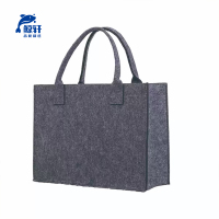 鲸轩B110A 40*30*15cm 毛毡手提袋 文件袋(计价单位:个)深灰色