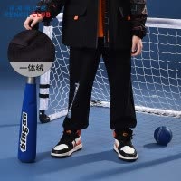 [新品5折价:95元]铅笔俱乐部童装2025年冬装新款男童长裤儿童加绒加厚裤子中大童运动裤
