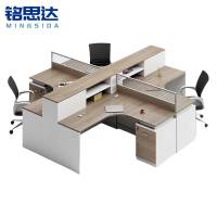 铭思达屏风卡座十字型四人位含柜椅套