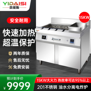 意黛斯(YIDAISI) 单缸炸炉双缸炸炉油水分离油炸锅商用电炸炉串机小吃炸鸡排鸡扒薯条机油条麻花机YDS-15YSZL