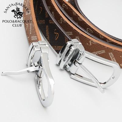 圣大保罗时尚印花老花针扣皮带女细牛仔裤简约百搭复古2020新款新款正品情人节礼物新年礼物