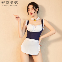 长夜漫漫情趣内衣女性感连体诱惑女佣女仆制服诱惑代发1527