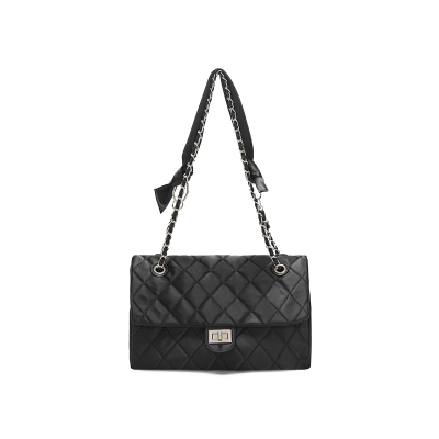 NEWLAKE《碎格》秋冬女包2020新款潮复古单肩包简约手提包纯色菱格链条包手提包女