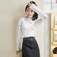 [2.5折价33元]唐狮t恤新款长袖打底小衫女Ocfih