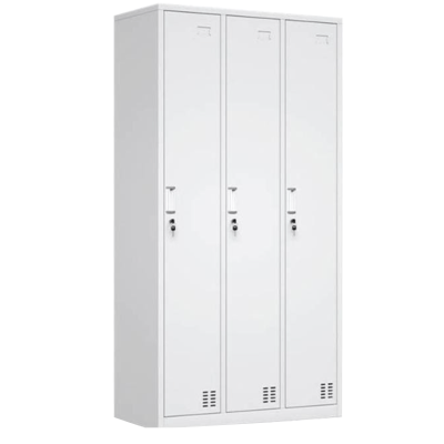 三门更衣柜储物柜备品柜[材质:0.8mm冷轧钢板]1850*900*500mm