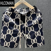 HLCOMAN夏季男短裤网红印花休闲五分裤殴货潮流时尚外穿大裤衩速干沙滩裤
