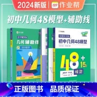 [2本]几何48模型+几何辅导线 初中通用 [正版]2024初中几何48模型数学题解中考辅助线函数中考热搜题初中几何辅助