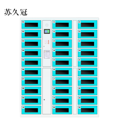 苏久冠平板电脑存放柜手机电脑寄存电子存包柜智能刷卡多门柜30门电脑存放柜(密码型)