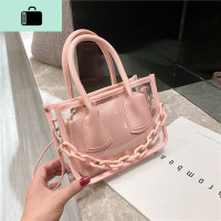 夏天透明小包包2020新款潮时尚女包百搭斜挎包网红洋气果冻手提包NEW LAKE女斜挎包