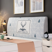 床头套罩北欧风格全包通用防尘软包保护床靠背简约现代木 森林鹿 高度50-65*长度120cm通用款