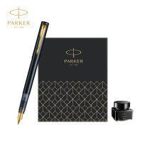 派克(PARKER)威雅XL入门级黑色金夹 墨水笔+小墨水礼盒套装