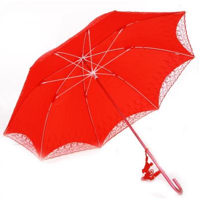 新娘伞婚庆伞结婚雨伞新娘遮阳伞洋伞婚纱摄影道具红运伞蕾丝高档