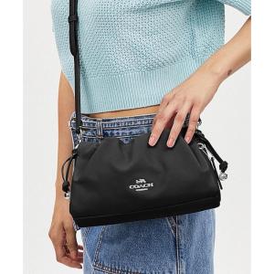 COACH25新款女士包抽绳单肩包Fei磁扣斜挎包日常出行休闲聚会送女友 Black