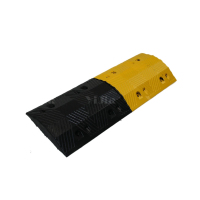 翌嘉YJ5011414 橡胶减速带道路公路汽车停车场限速缓冲橡胶减速带 人字型 1000*350*70