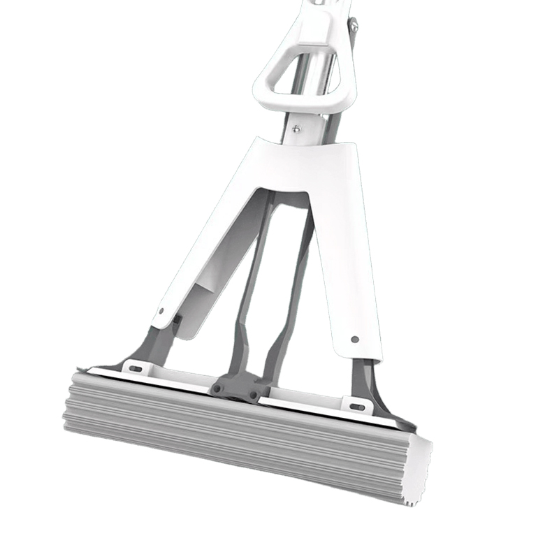 老房太太 对折胶棉拖把 头宽34cm 共2个胶棉头 干湿两用 折叠免手洗拖布 挤水拖把 L382/把