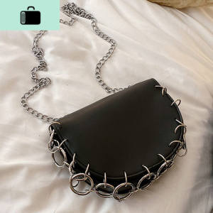 小包包女2020冬天新款ins超火链条水桶包简约女包仙女单肩斜挎包NEW LAKE女士单肩包