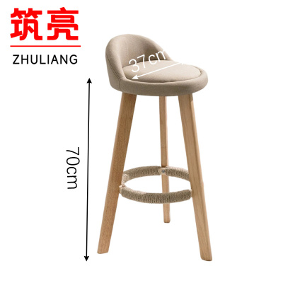 筑亮 实木高脚凳 A108 把