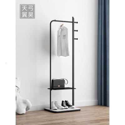 森美人轻奢衣帽架客厅立式北欧挂衣架落地卧室家用酒店挂包架房间衣服架