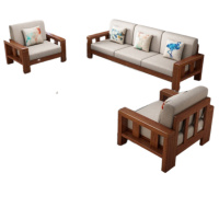 TENDZONE 馨德奈 XDN-SF03 实木沙发 1+1+3中式简约(单位:套)