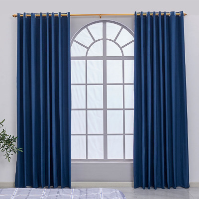 比韩卧室遮光隔热客厅出租房遮阳布帘定制每平方