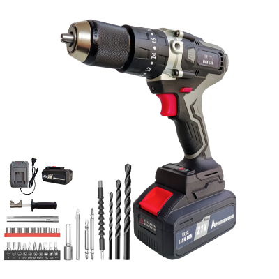 联岚锂电冲击钻电动起子手电钻13mm(21V/5.0AH一电一充)套