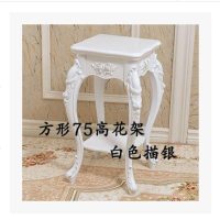 欧式花架多层花架实木客厅吊兰花架多功能地面方形室内阳台花架子