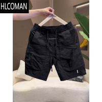 HLCOMAN2025夏季薄款透气简约短裤男士时尚百搭潮流速干工装休闲五分裤男