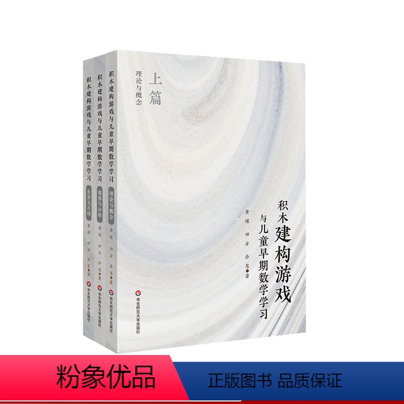积木建构游戏与儿童早期数学学习 [正版]积木建构游戏与儿童早期数学学习 3册套装 观察与分析+理论与概念+有意义互动 幼