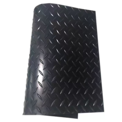 铁工邦 防滑橡胶板柳叶纹防滑橡胶垫 1米宽10米长3mm厚 卷