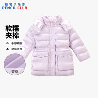 [1件3折]铅笔俱乐部童装2025冬装新款女童棉衣儿童中长款棉服大童加厚保暖上衣