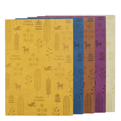 得力(deli)3199软面贴芯皮面本商务本笔记本文艺复古记事本会议记录本文教用品学生本册学生用品25K/128张3199-128页