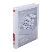 齐心 A0211 1寸4孔D型夹美式三面插袋文件夹 A4 白色 单位:个