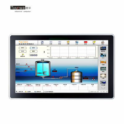 Tuunwa(腾华）ITPC-2150工业强固型无风扇触摸平板电脑21.5"工控一体机配置(Intel酷睿i56500TE-4GB-1TB固态）双千兆网络2个com支持485